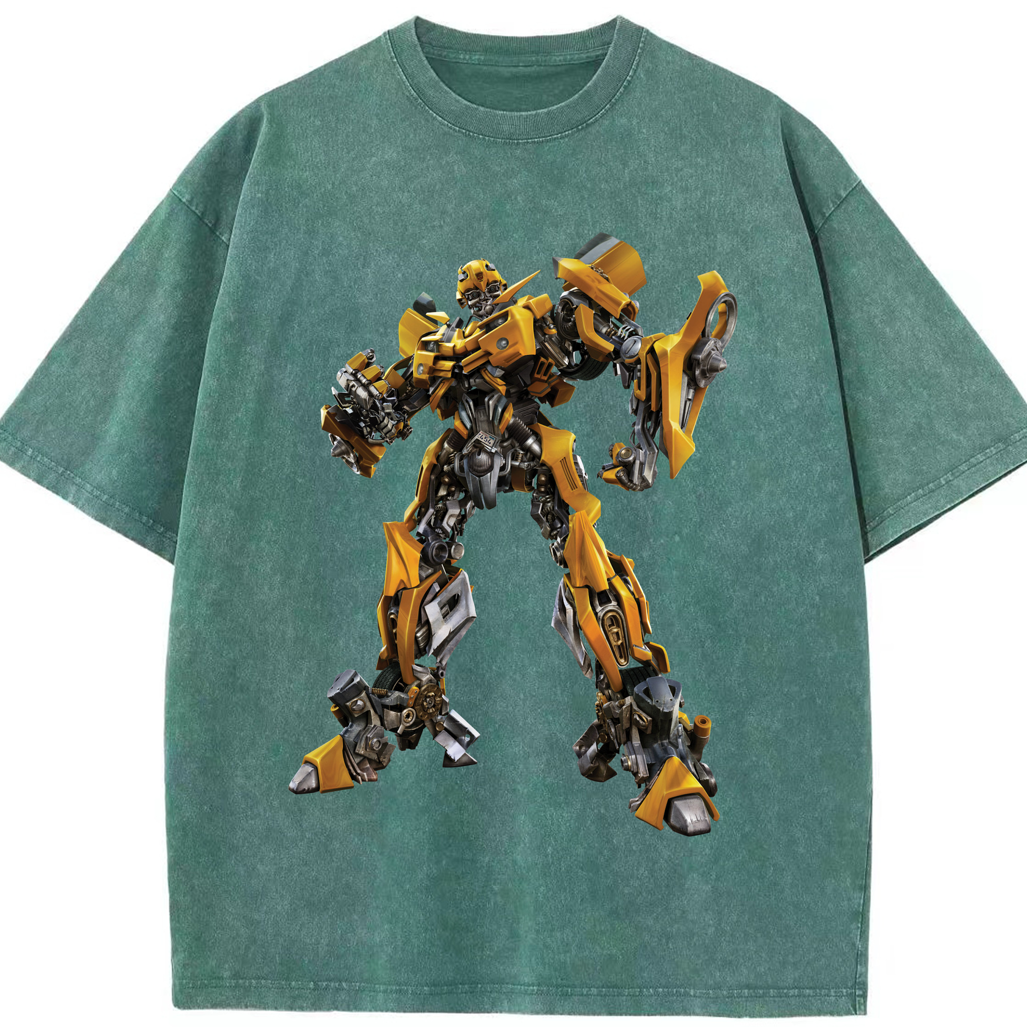 （画像用）  綿100% ヴィンテージ風 半袖Tシャツ（フロントプリント）